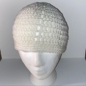 Crochet hats and ear warmer.